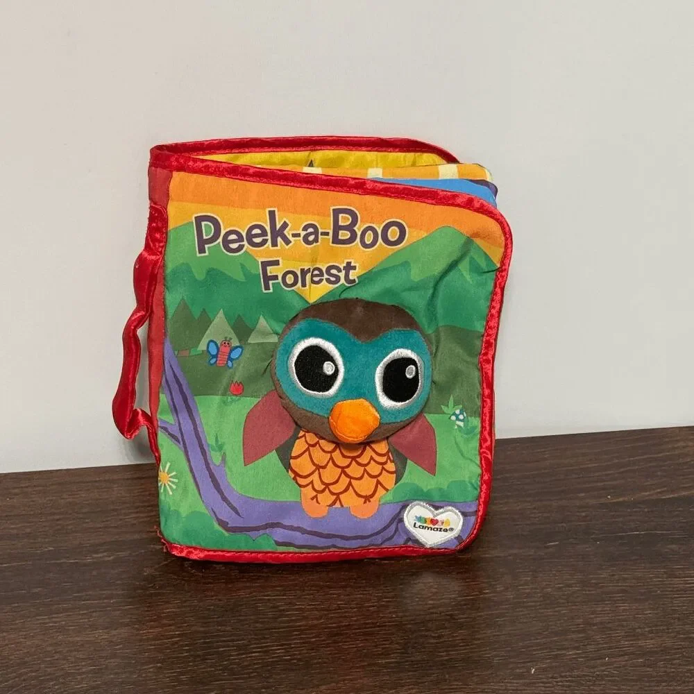 Lamaze Peek A Boo Forest quilted interactive age 6M+ baby book NWOT
